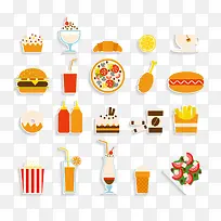 食物饮料矢量图-空若网 食物饮料矢量图-空若网