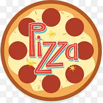 扁平化披萨素材-空若网 扁平化披萨素材-空若网