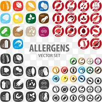 矢量食物小图标-空若网 矢量食物小图标-空若网