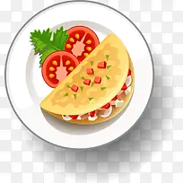 精美食物俯视图矢量图-空若网 精美食物俯视图矢量图-空若网