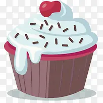 奶油蛋糕矢量图-空若网 奶油蛋糕矢量图-空若网