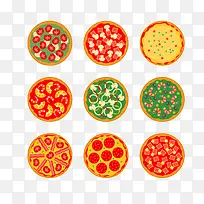 俯视美味食物矢量素材-空若网 俯视美味食物矢量素材-空若网