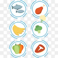 矢量食物图标-空若网 矢量食物图标-空若网