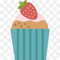 纸杯蛋糕矢量图-空若网 纸杯蛋糕矢量图-空若网