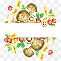 手绘处暑水果蔬菜-空若网 手绘处暑水果蔬菜-空若网