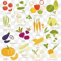 蔬菜 手绘 小清新-空若网 蔬菜 手绘 小清新-空若网