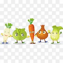 手拉手的蔬菜-空若网 手拉手的蔬菜-空若网