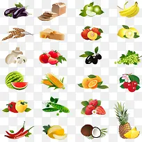 矢量美味的水果-空若网 矢量美味的水果-空若网