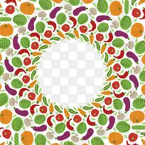 手绘彩色蔬菜背景-空若网 手绘彩色蔬菜背景-空若网