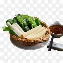 蔬菜蘸酱卷-空若网 蔬菜蘸酱卷-空若网