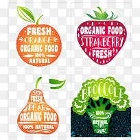 手绘创意的水果蔬菜素材-空若网 手绘创意的水果蔬菜素材-空若网