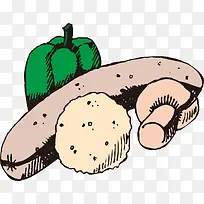 手绘可爱蔬菜图片-空若网 手绘可爱蔬菜图片-空若网