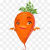 矢量手绘卡通胡萝卜-空若网 矢量手绘卡通胡萝卜-空若网