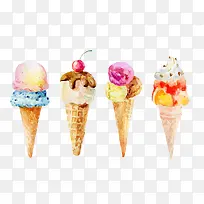卡通手绘冰淇淋-空若网 卡通手绘冰淇淋-空若网