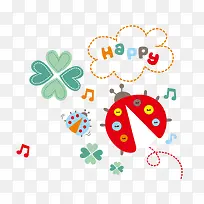 卡通清新昆虫-空若网 卡通清新昆虫-空若网