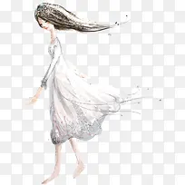 卡通手绘女孩-空若网 卡通手绘女孩-空若网