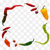 蔬菜辣椒边框素材-空若网 蔬菜辣椒边框素材-空若网