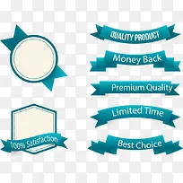 矢量标签与丝带-空若网 矢量标签与丝带-空若网