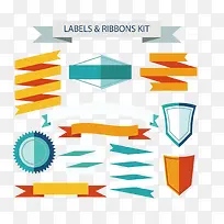 矢量丝带标签-空若网 矢量丝带标签-空若网