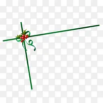 冬天圣诞节礼物绿色丝带-空若网 冬天圣诞节礼物绿色丝带-空若网