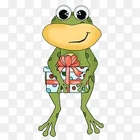 可爱卡通青蛙丝带结礼盒-空若网 可爱卡通青蛙丝带结礼盒-空若网