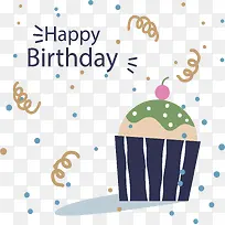 杯子蛋糕生日海报-空若网 杯子蛋糕生日海报-空若网