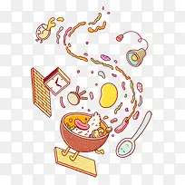 手绘食物-空若网 手绘食物-空若网