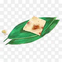 手绘端午节食物装饰插图粽叶与粽-空若网 手绘端午节食物装饰插图粽叶与粽-空若网