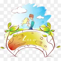 爱河边的情侣-空若网 爱河边的情侣-空若网