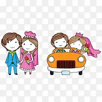 卡通婚礼-空若网 卡通婚礼-空若网