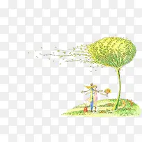 手绘卡通插画-空若网 手绘卡通插画-空若网