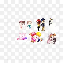 手绘卡通情侣-空若网 手绘卡通情侣-空若网