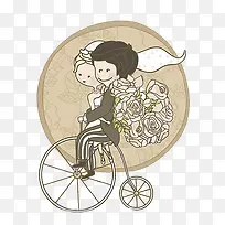 骑自行车情侣-空若网 骑自行车情侣-空若网