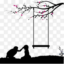 情侣剪影-空若网 情侣剪影-空若网