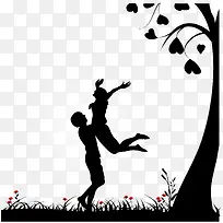 情侣剪影-空若网 情侣剪影-空若网