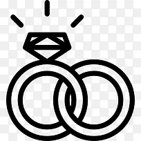 结婚戒指图标-空若网 结婚戒指图标-空若网