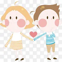 矢量牵手情侣-空若网 矢量牵手情侣-空若网