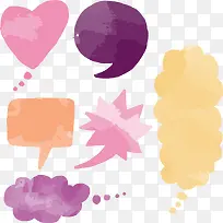 矢量彩色文字框-空若网 矢量彩色文字框-空若网