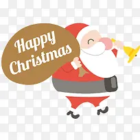 矢量圣诞老人圣诞快乐-空若网 矢量圣诞老人圣诞快乐-空若网