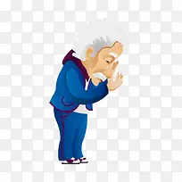 手绘老头素材-空若网 手绘老头素材-空若网