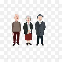 卡通手绘老人图案-空若网 卡通手绘老人图案-空若网