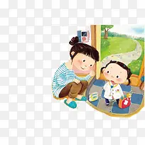 小孩与妈妈-空若网 小孩与妈妈-空若网