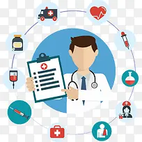 矢量扁平化医疗素材-空若网 矢量扁平化医疗素材-空若网