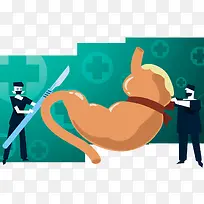 胃部手术插画-空若网 胃部手术插画-空若网