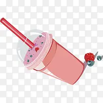 奶茶装饰手绘矢量-空若网 奶茶装饰手绘矢量-空若网