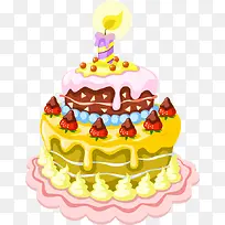 卡通可爱奶油蛋糕-空若网 卡通可爱奶油蛋糕-空若网