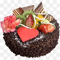 巧克力水果蛋糕美味-空若网 巧克力水果蛋糕美味-空若网