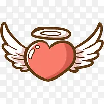 情人节爱心翅膀装饰图案-空若网 情人节爱心翅膀装饰图案-空若网