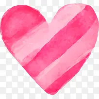 情人节红色水彩爱心-空若网 情人节红色水彩爱心-空若网