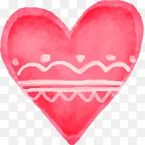 情人节红色水彩爱心-空若网 情人节红色水彩爱心-空若网